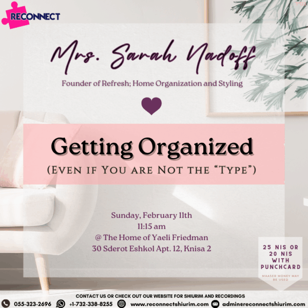Getting Organized