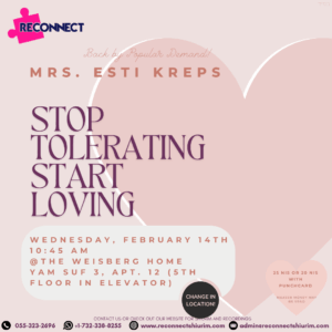 Stop Tolerating Start Loving
