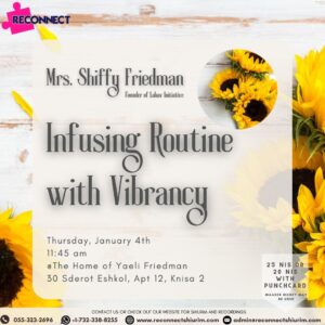 Infusing Routine with Vibrancy