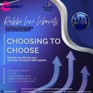 Choosing to Choose-Rabbi Levi Lebovits