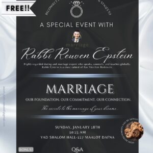 Marriage-Rabbi Reuven Epstein