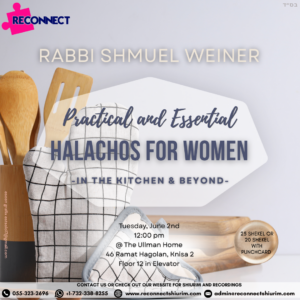 Halachos for Women in the Kitchen